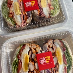 แซนวิชอกไก่บาร์บีคิว + แซนวิช Chicken BBQ&Egg Sandwich & Sandwich