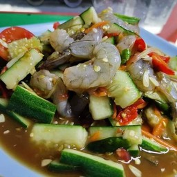 ตำแตงกุ้งสด