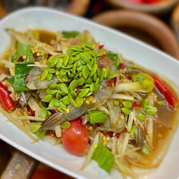 สัมตำกุ้งสดปลาร้า