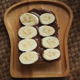 ขนมปังปิ้ง ช็อคโกแลต+กล้วย