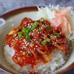 ข้าวหน้าหมูย่างโคชูจัง