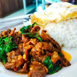 กะเพราริมคลอง เทพารักษ์66 หมู่บ้านทรัพย์ดินทองซอย9