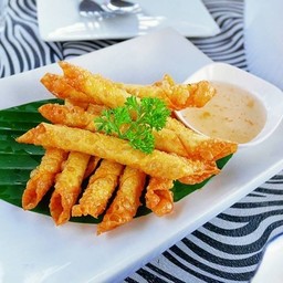 เกี๊ยวใส้ปูอัด