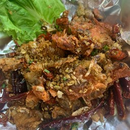 ปูนิ่มผัดพริกเกลือ