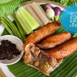 ปลานิลน้ำโขงแดดเดียว