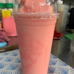 สตรอเบอรี่นมสด ปั่น