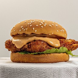 เบอร์เกอร์ อกไก่ สไตล์เท็กซัส