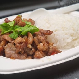 ข้าวหมูกระเทียม