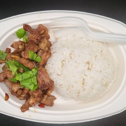 ข้าวไก่กระเทียม