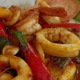 ทะเลผัดพริกเผา