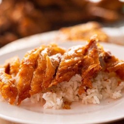 ข้าวหมูสามชั้นทอด