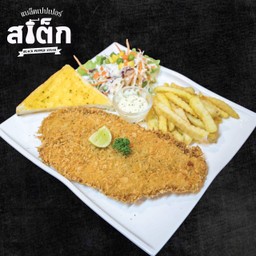 สเต็กปลาดอลลี่ซุปเปอร์(ทอด)