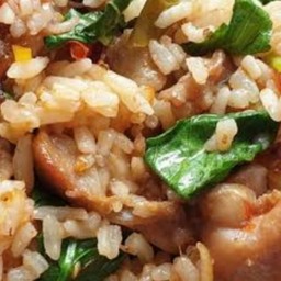 กะเพราข้าวคลุกไก่