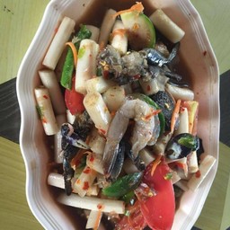 ตำไหลบัวกุ้งสด