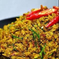 คั่วกลิ้งไก่กับข้าว(พริกแกงใต้)