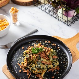 Healthy Chickpea Pasta with Cashew Cheese Sauce