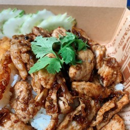 หมูกระเทียม(สันคอ)