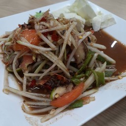 ส้มตำเส้นกรอบ@สันกำแพง ป่าไผ่ม.6