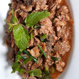 ลาบเนื้อสุก