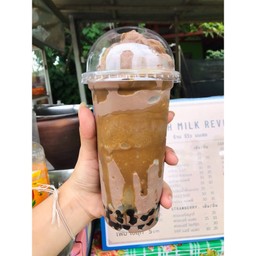 โกโก้ คาราเมล นมสด ปั่น