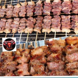 เนื้อโคขุนย่างเสียบไม้ ชุด 30 ไม้