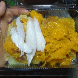 โรตีมะพร้าว+ฝอยทอง+ไข่