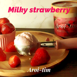 Milky strawberry - สตรอเบอร์รี่นมสด 16oz