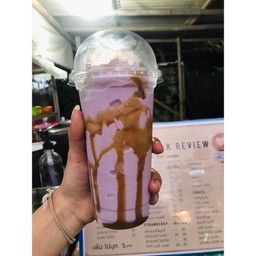 นมเผือก คาราเมล ปั่น