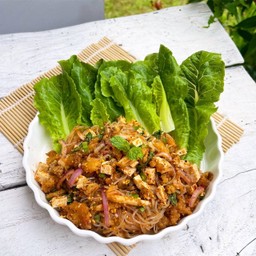 ลาบวุ้นเส้นผักสลัดออแกนิค