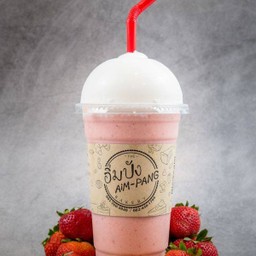 สตอเบอรี่ นมสด ปั่น