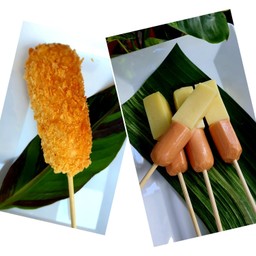 คอร์นด็อกชีส+ไส้กรอกชีส
