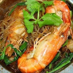 กุ้งแม่น้ำอบวุ้นเส้น