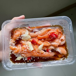 แซลม่อนดองซีอิ๊วเกาหลี