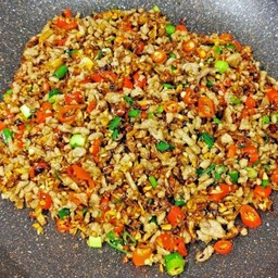 หมูสับคั่วพริกเกลือ เป็นกับข้าว