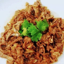 เนื้อกระเทียม (กับข้าว)