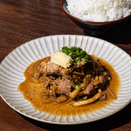 E7 หมูผัดซอสเห็ด เซ็ต