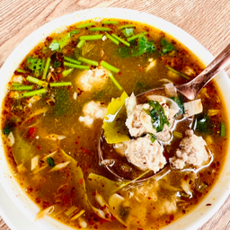 ต้มแซ่บหมูสับ