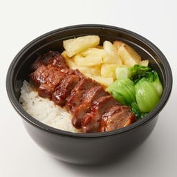 ข้าวหมูแดงฮ่องกงส่วนสันคอพรีเมี่ยม