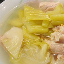 ต้มจืดผักกาดดองกระป๋อง