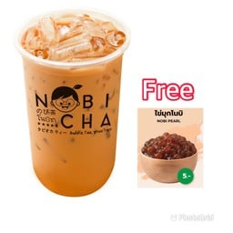 ชาไทย 3 แก้ว ฟรี ไข่มุกโนบิ