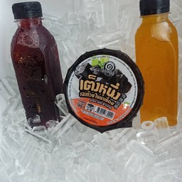 ชุดสุดฟิน กระเจี๊ยบ เก๊กฮวย เฉาก๊วย+น้ำแข็ง