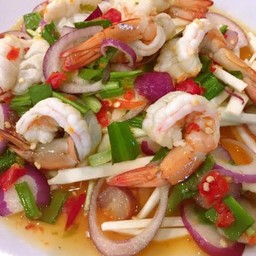 ยำกุ้งสุก