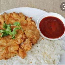 ข้าว+ไข่เจียวหมูสับ