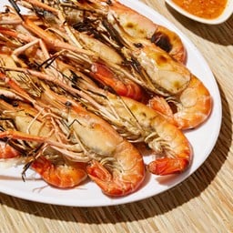 กุ้งแม่น้ำเผา 10-12 ตัวโล