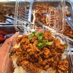 ข้าวเหนียว+ลาบปลาดุก