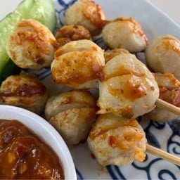 A8L หม่าล่าลูกชิ้นหมู-เอ็นหมู6ไม้