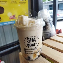 นมหมีปั่นกาแฟสด