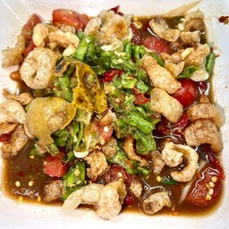 ตำถั่วเเค็ปหมู