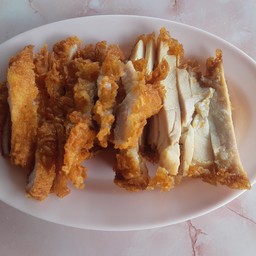 หมู+ไก่ เป็บกับข้าว