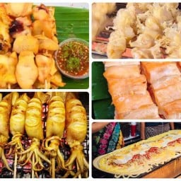 ปิ้งย่างซีฟู้ด&โตเกียวไส้ทะลัก  หน้าเซเว่นพรหมประกาย